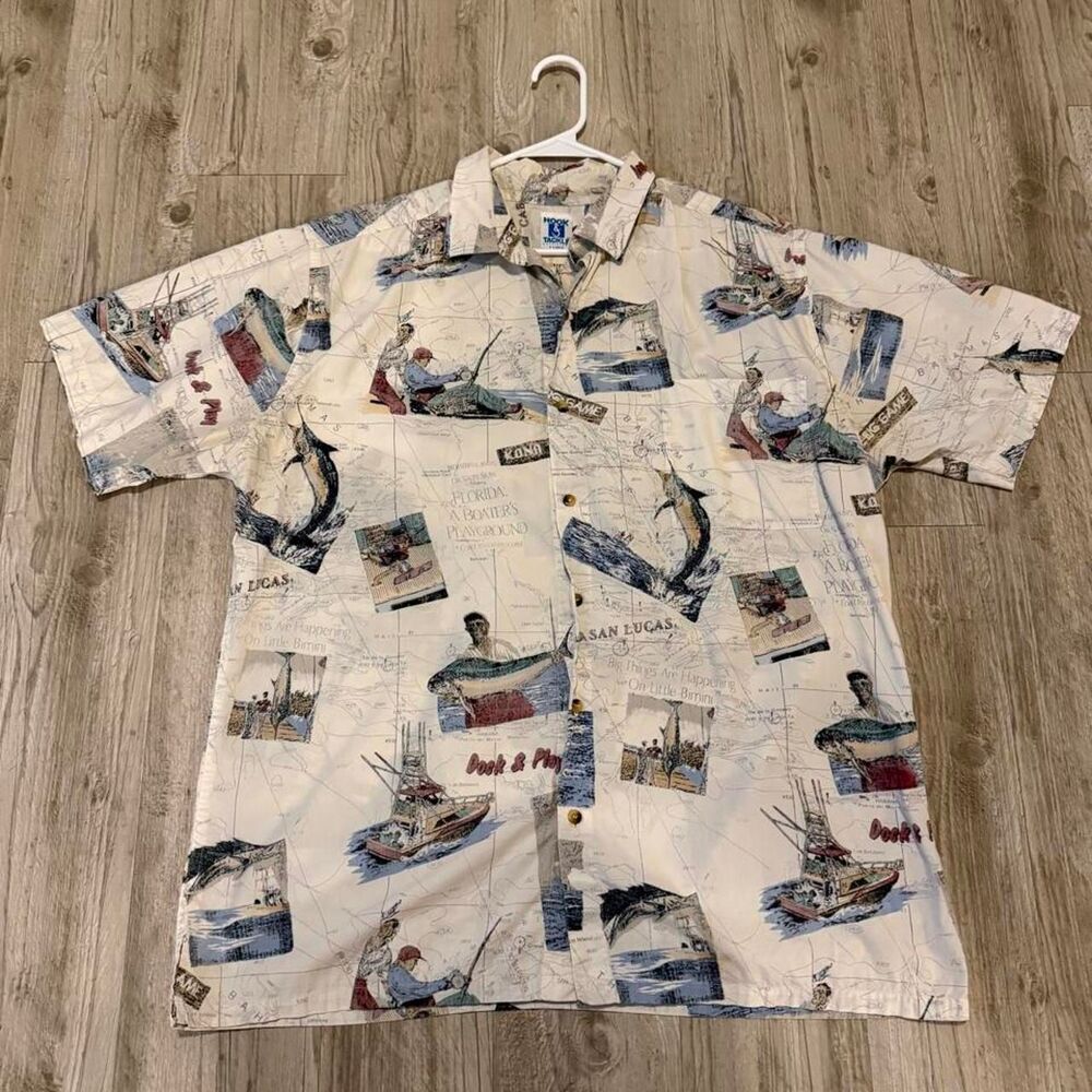 Hook & Tackle Outfitters button up shirt size XL